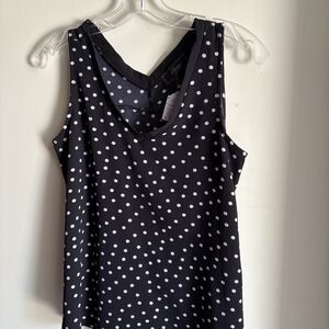 Black Polka Dot Tank Top